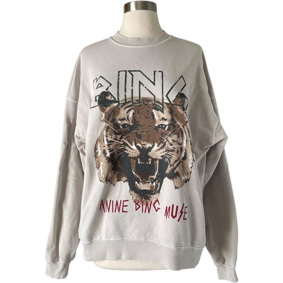 Anine Bing Muse Tiger Sweatshirt - Picture 1 of 12